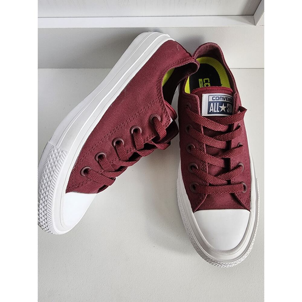 Maroon Burgandy Converse‎ w LunarLon Chuck Taylor Womens 5.5, Mens 3.5